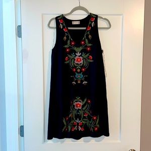 NWOT Altar’d State Black Floral Dress Size XS/S